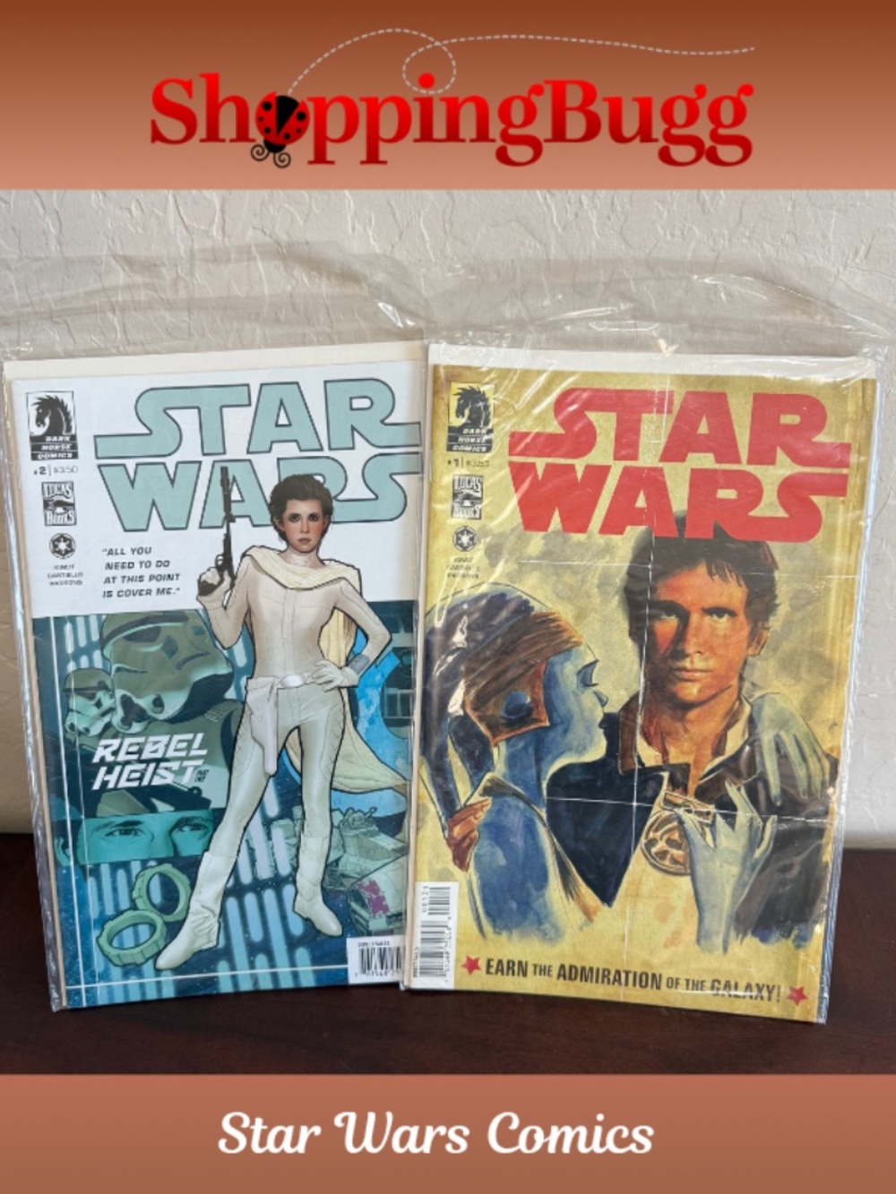 Star Wars Dark Horse Comics Rebel Heist #1 & #2 Set 2014 Lucas Books (SB1635)